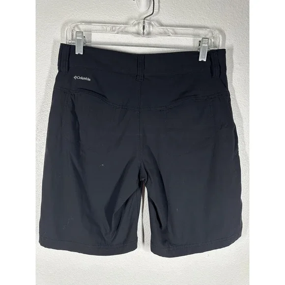 Columbia Shorts Womens 8 Black Omni-Shield Hiking Quick Dry Stretch Nylon Trail - Picture 9 of 9